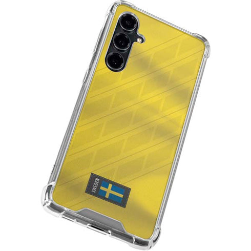 Sweden Soccer Flag Galaxy S23 FE Clear Case